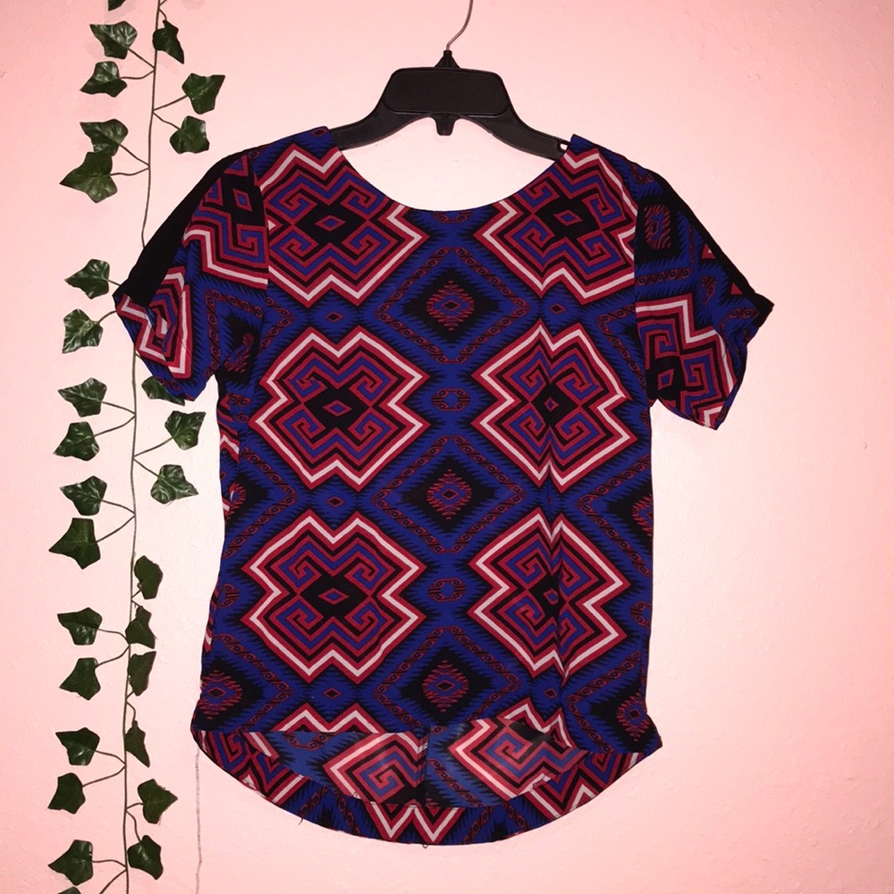 Multicolored polyester shirt